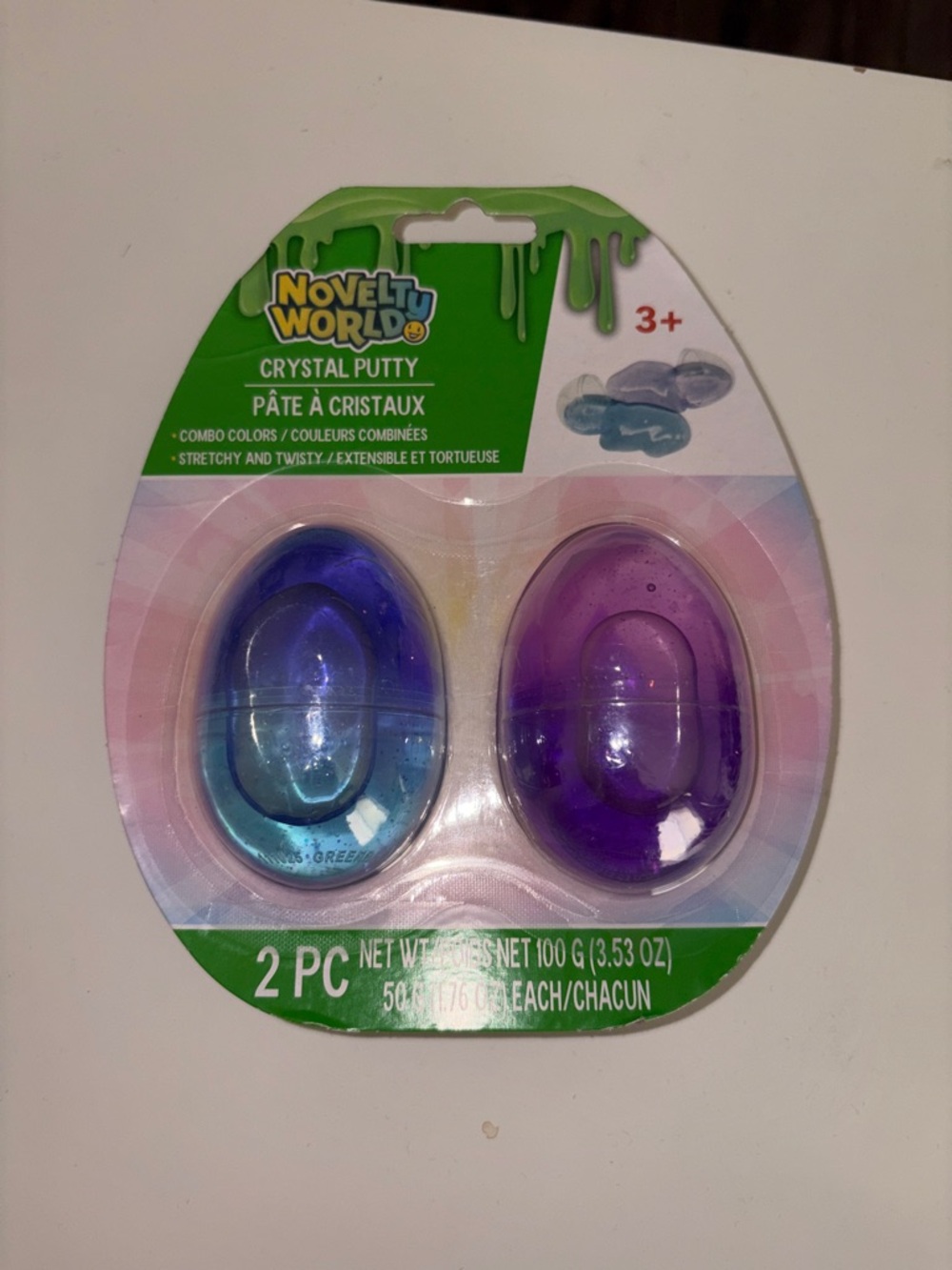 Brand New Crystal Putty Kids Toy - Blue & Purple (2-Pack)🔥